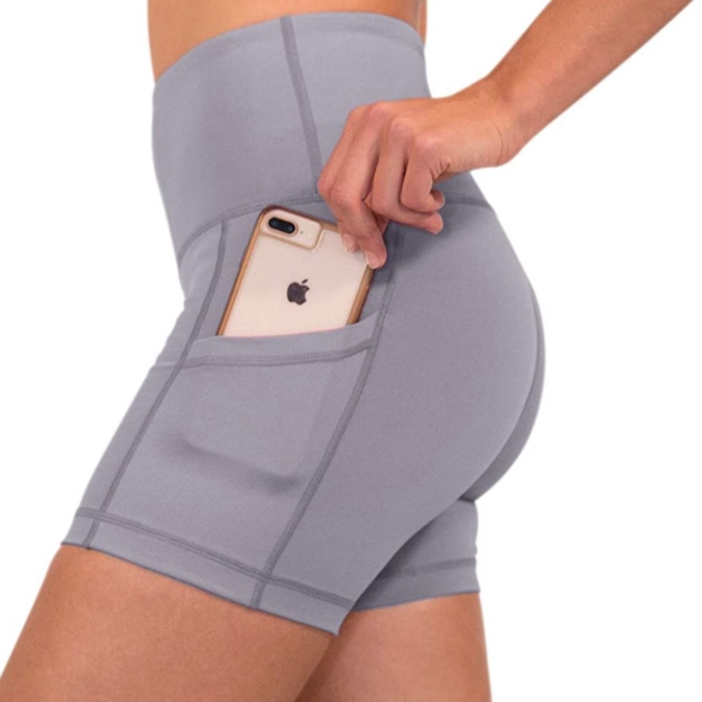 Power Flex High Waist Yoga/Biker Shorts